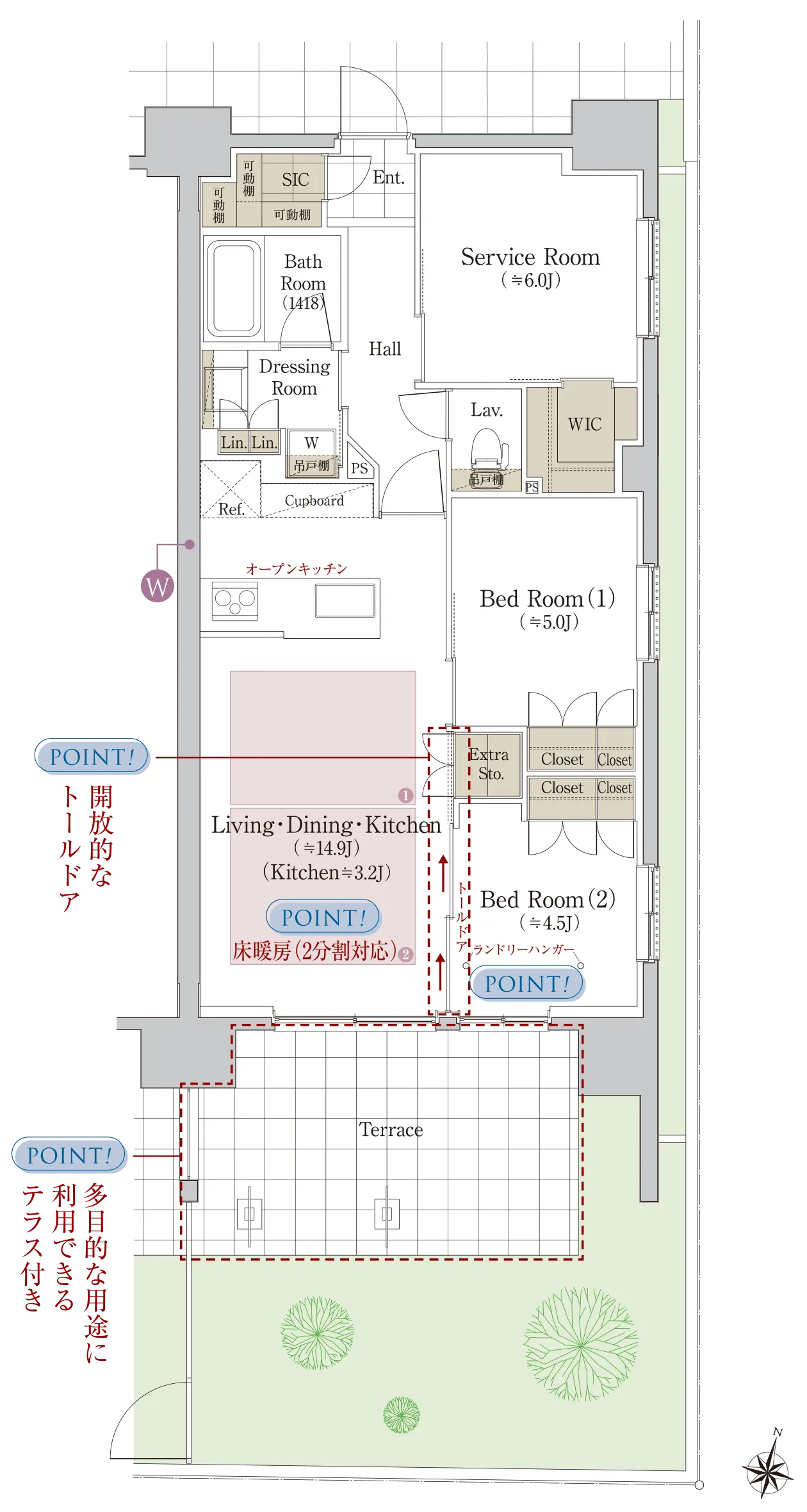 Btype 間取図